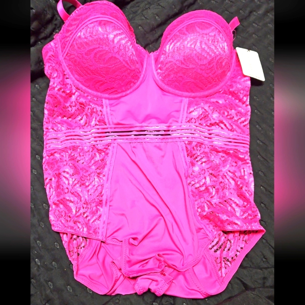 Pink Lace Bodysuit